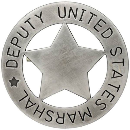 Old West Western Metal Sheriff & Marshall's Badges Various Designs