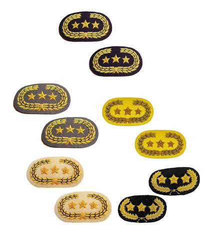 American Civil War Confederate General Collar Insignia Patch Sets