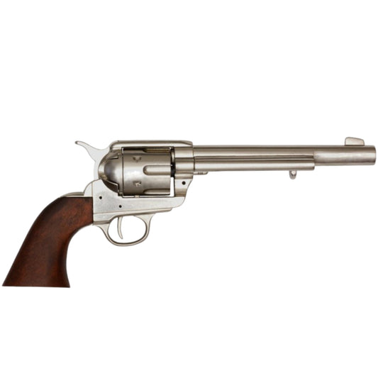 Cavalry Colt Revolver Nickel Finish