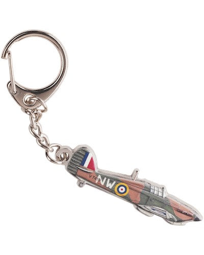 WW2 World War Two Hurricane Aircraft Battle Of Britain 3D Effect Keyring RAF New