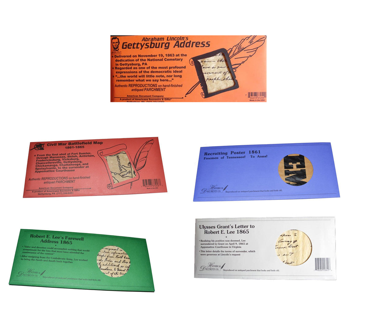 American Civil War Union & Confederate Historic Documents & Recruitment Posters