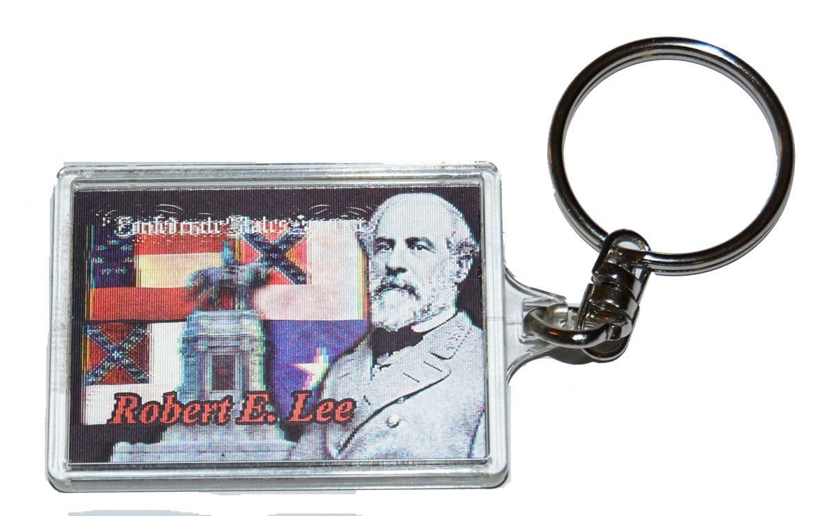 American Civil War Themed Keyrings Union Confederate Various Designs