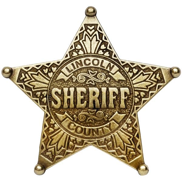 Old West Western Metal Sheriff & Marshall's Badges Various Designs