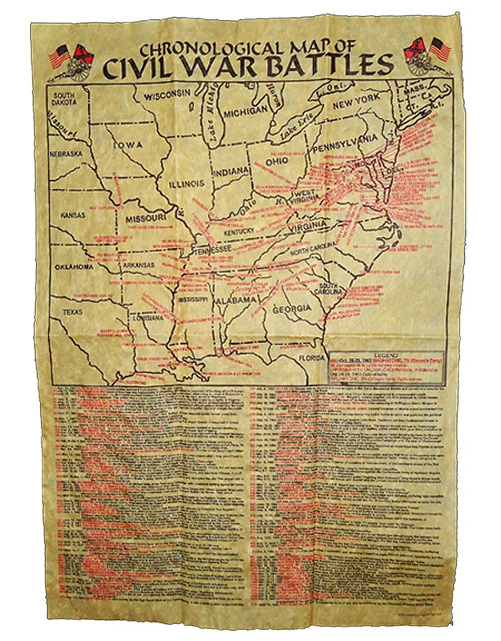 American Civil War Union & Confederate Historic Documents & Recruitment Posters