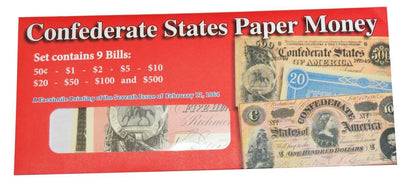 American Civil War Reproduction Confederate & Southern Currency Money Sets