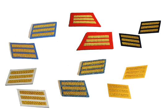 American Civil War Confederate Captain Collar Insignia Patch Sets
