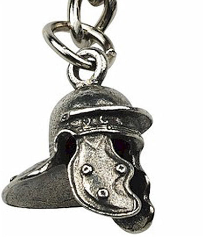 Imperial Rome Roman Soldiers Legion Legionnaire Helmet & Shield Pewter Key Rings