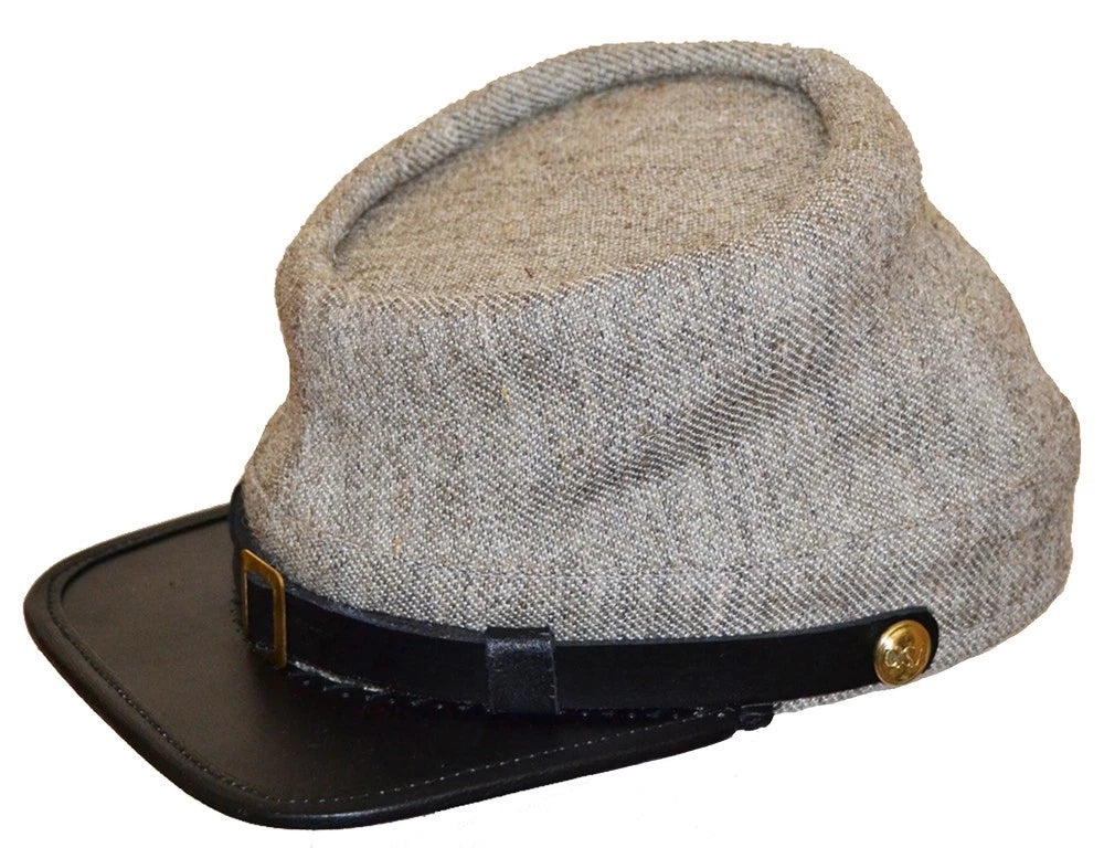 American Civil War Confederate Jeancloth Enlisted Kepi Hat