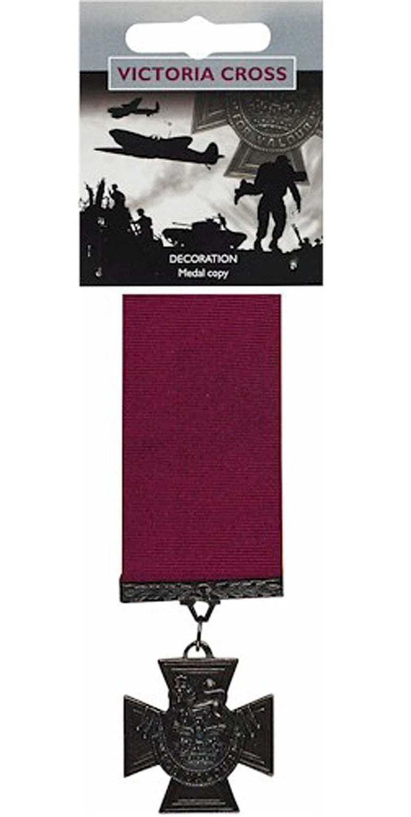 British Replica Full Size Victoria Cross VC Medal WW1 WW2 Ypres Somme D Day New