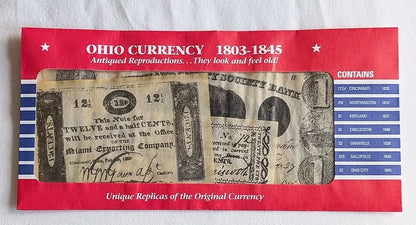 American Civil War Reproduction Missouri & Ohio Parchment Currency Money Sets