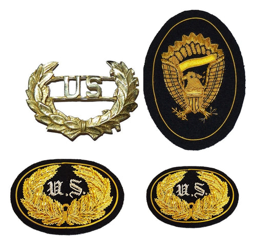 Union Hat Kepi Gold Braided & Metal Badges