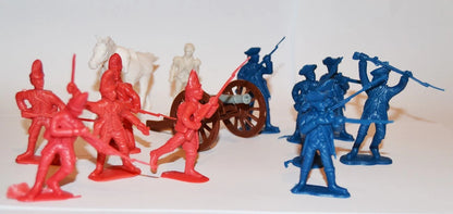 American Revolutionary War AWI Plastic Soldier Playset  Artillery Infantry