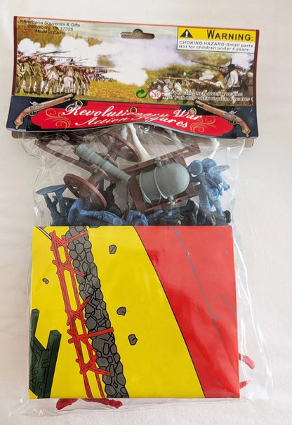 American Revolutionary War Plastic Soldier Playset With Playmat & Artillery