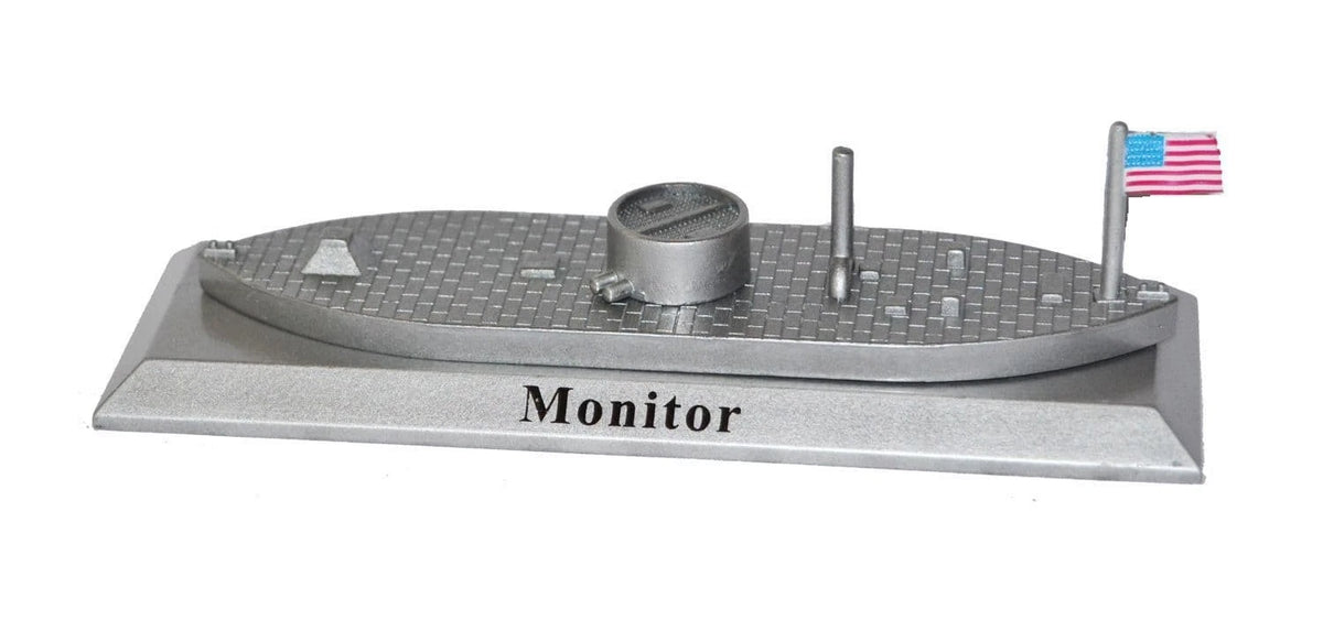 American Civil War Naval USS Monitor Metal Model Ship New & Boxed Imported