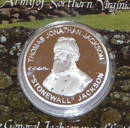 General Stonewall Jackson Commemorative Coin In Sealed Wallet