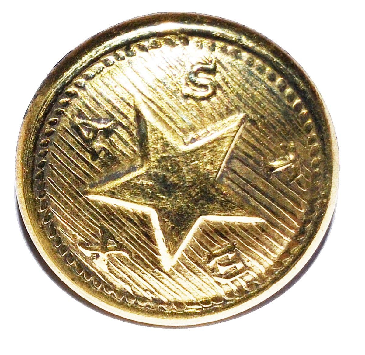 Confederate Cuff & Jacket Buttons, CSA Virginia & Texas Designs New