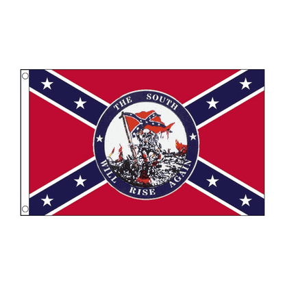 American Civil War Confederate " The South Will Rise Again " Flag