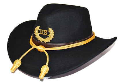 American Civil War Union Officers US Badged Black Slouch Hat