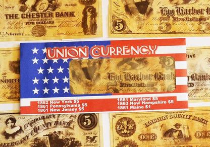 American Civil War ACW Replica Reproduction Union Yankee Currency Money Sets