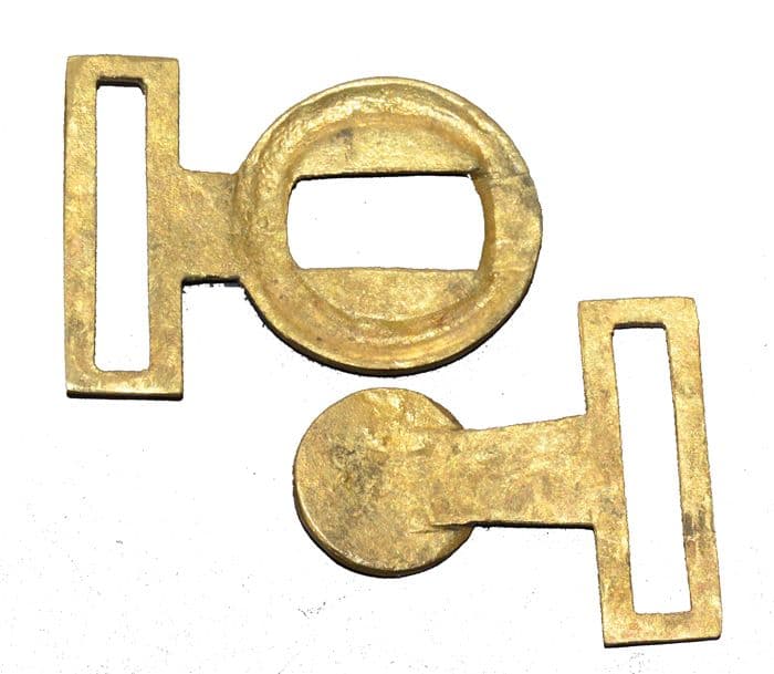 American Civil War ACW Confederate Or Union Officers Round Metal Belt Buckle
