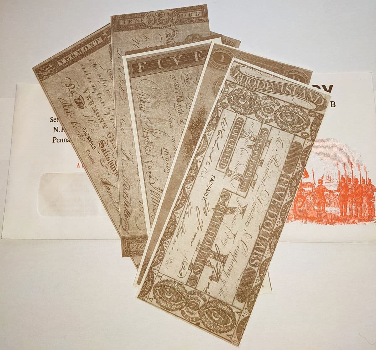 American Revolutionary Independence War Of 1812 Repro Currency & Coin Sets New